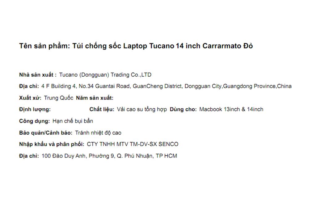 Túi chống sốc Laptop 14 inch Tucano Carrarmato - 4