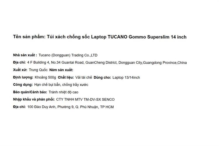 Túi xách chống sốc Laptop 14 inch Tucano Gommo Superslim Màu Xanh bộ đội