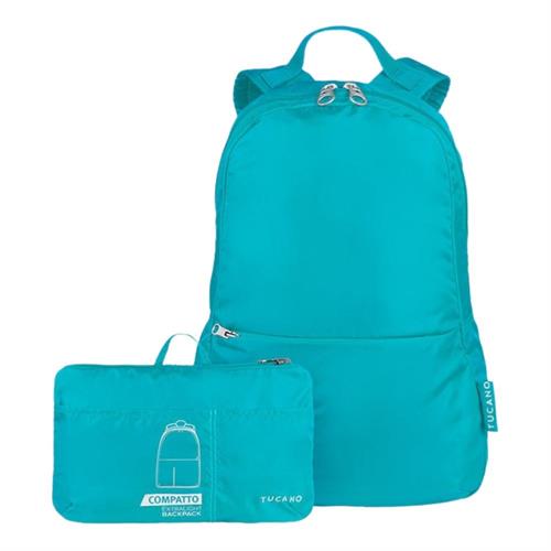 Balo Laptop 14inch TUCANO Fodable Compatto Eco - Xanh da trời Màu Xanh lam