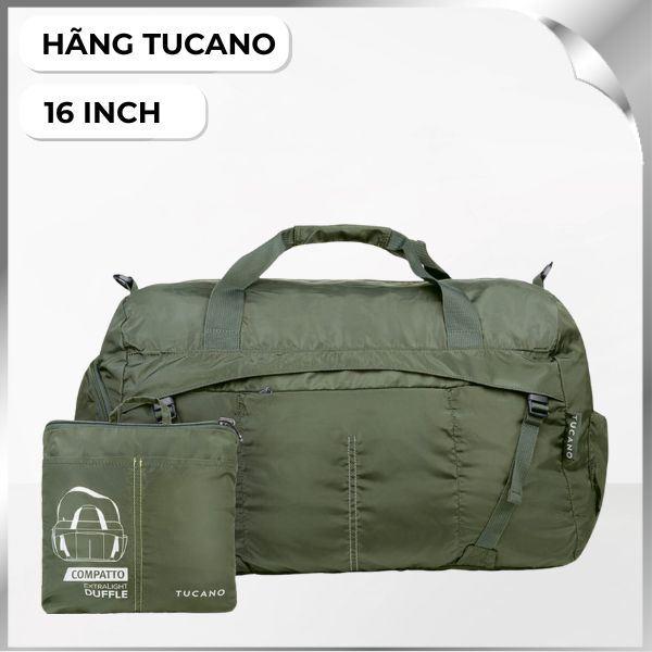 Túi xách Laptop 16 inch TUCANO Compatto Eco Duffle - Xanh lá