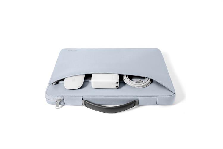 Túi xách chống sốc Macbook 14 inch Tomtoc Briefcase A22D3 Màu Xanh dương nhạt