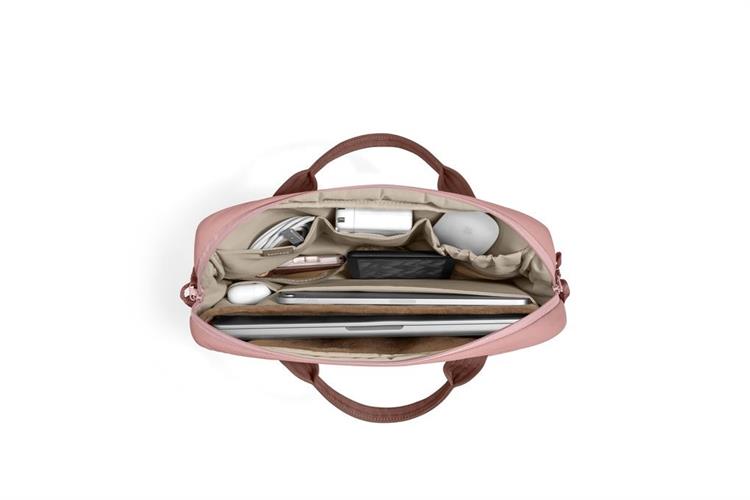 Túi xách chống sốc Laptop Handbag 14 inch Tomtoc USA Terra Puffy A28D3 Màu Hồng ruốc