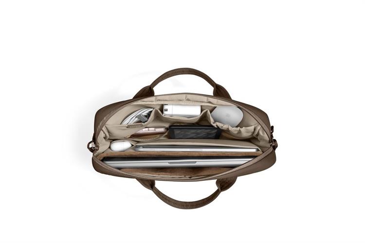 Túi xách chống sốc Laptop Handbag 14 inch Tomtoc USA Terra Puffy A28D3 Màu Nâu đất