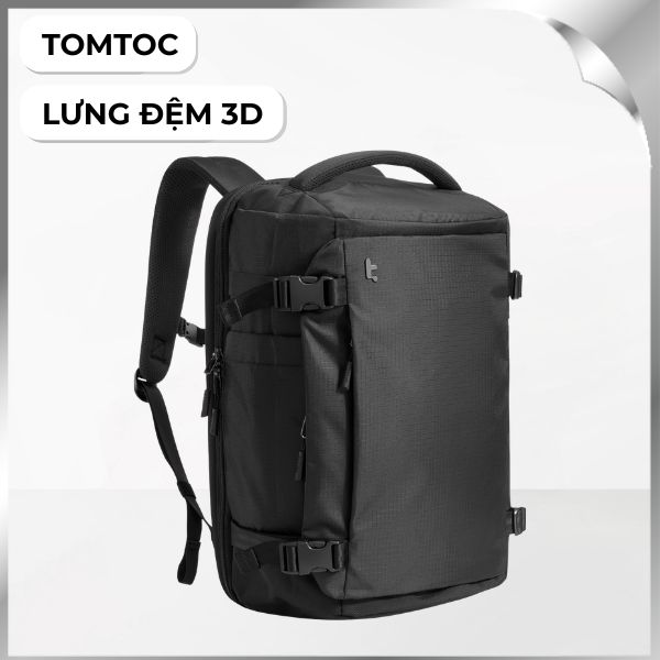 Balo chống sốc laptop 15.6 inch Tomtoc T66S1D2 Đen