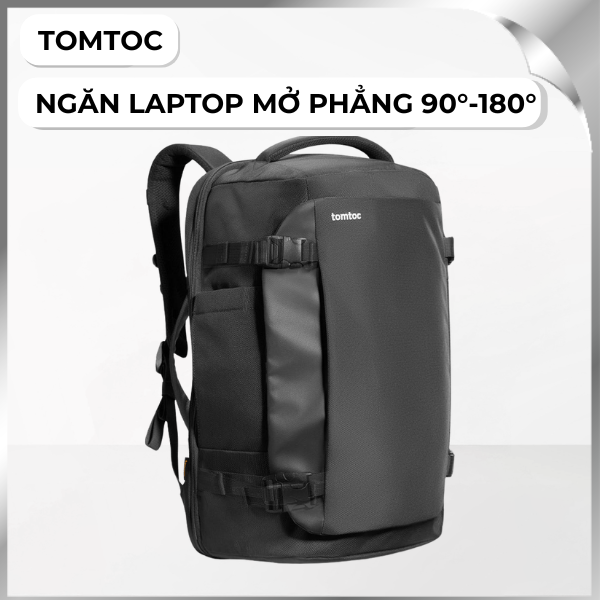 Balo chống sốc laptop 16 inch Tomtoc T66M1D1 Đen