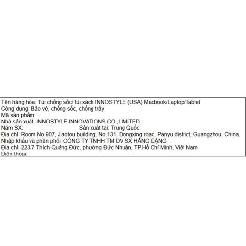 Túi chống sốc Laptop 16 inch Innostyle Lux Leather Laptop PLS-10BLK-16 Màu Đen