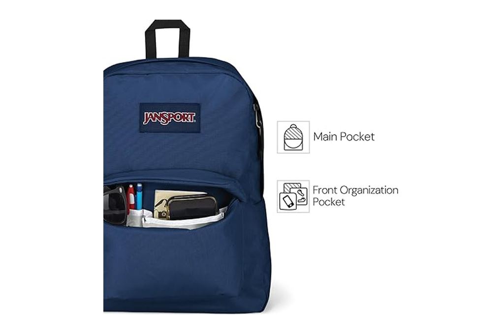 Balo Laptop 15 icnh Jansport Superbreak Plus 26L Xanh Navy Màu Xanh Navy