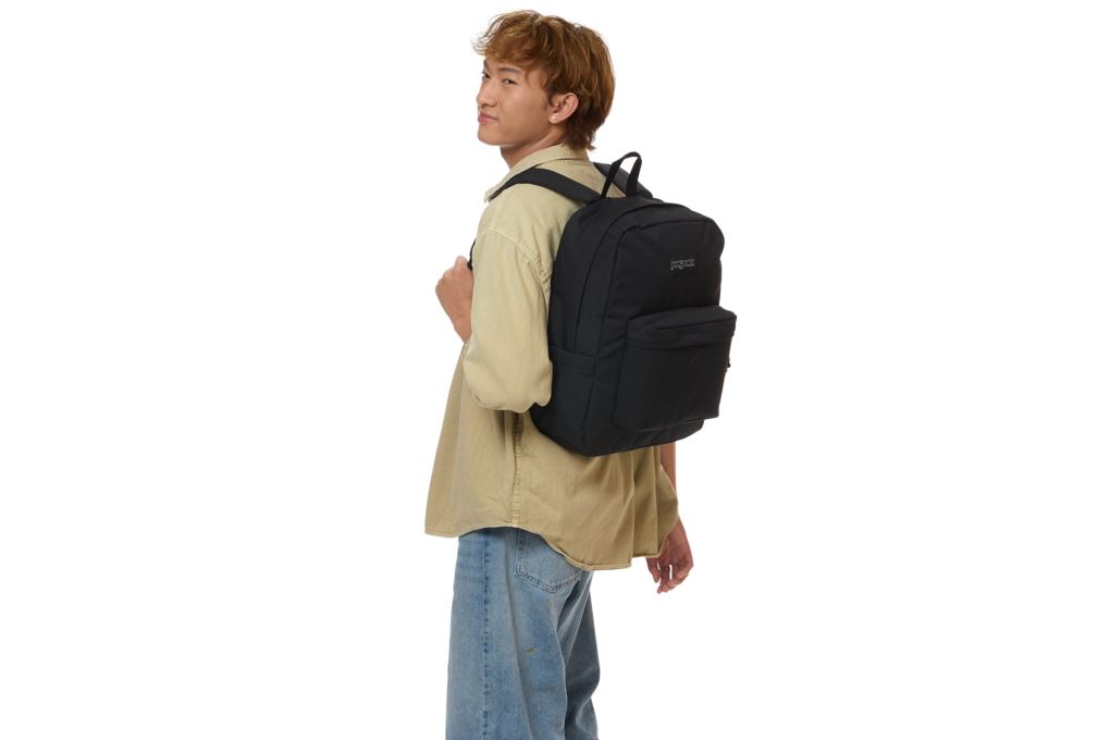 Balo Laptop 15 inch Jansport Superbreak Plus FX Soft Nylon Đen Màu Đen