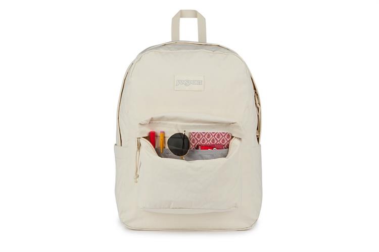 Balo Laptop 15 inch Jansport Superbreak Plus FX 26L Soft Nylon Trắng Sữa Màu Trắng