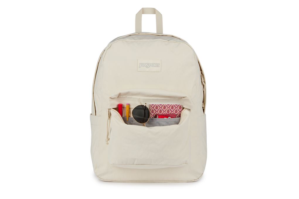 Balo Laptop 15 inch Jansport Superbreak Plus FX 26L Soft Nylon Trắng Sữa Màu Trắng