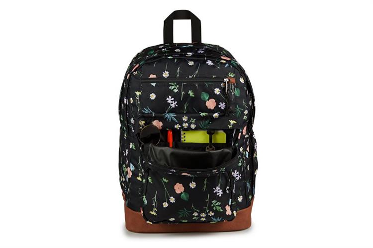 Balo Laptop 15 inch Jansport Cool Student 34L Đen Hoa Màu Đen