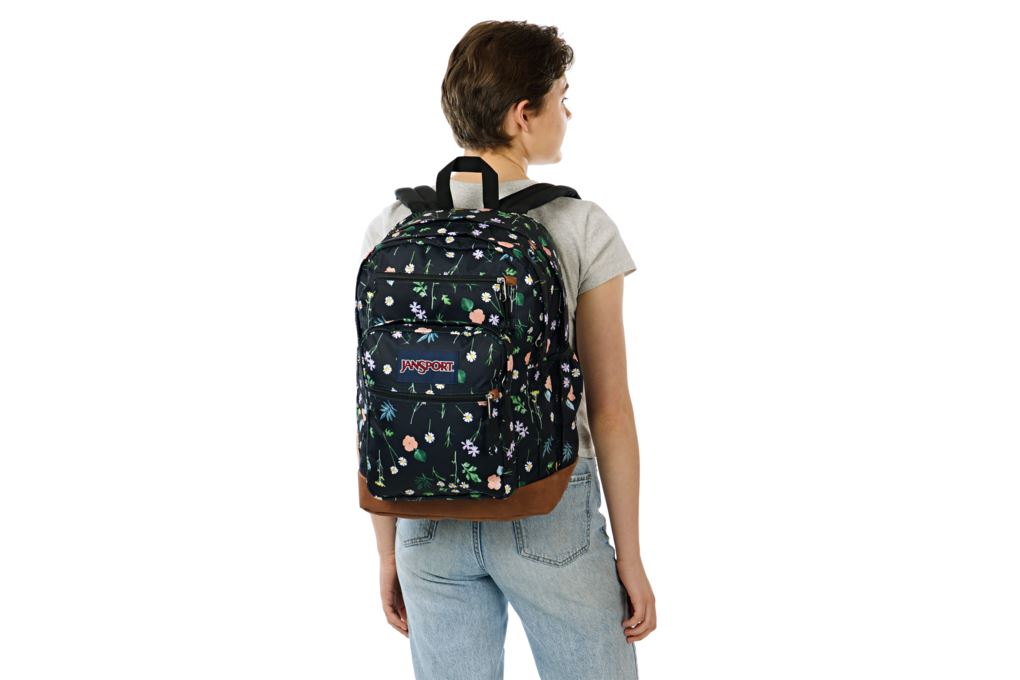 Balo Laptop 15 inch Jansport Cool Student 34L Đen Hoa Màu Đen