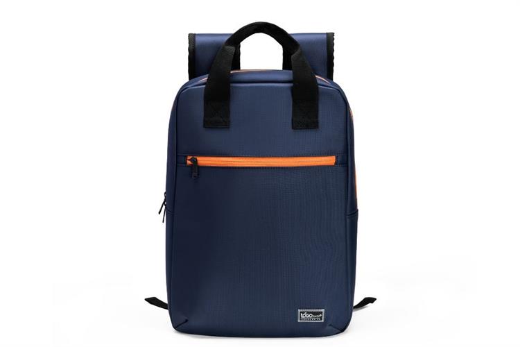Balo Laptop 14 inch Togo TGB10 Màu Xanh đen - Đỏ cam