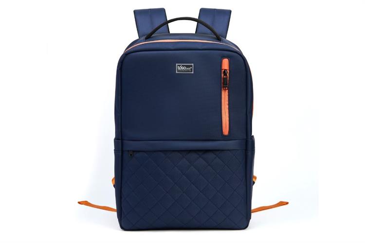 Balo Laptop 15.6 inch Togo TGB11 Màu Xanh đen - Đỏ cam