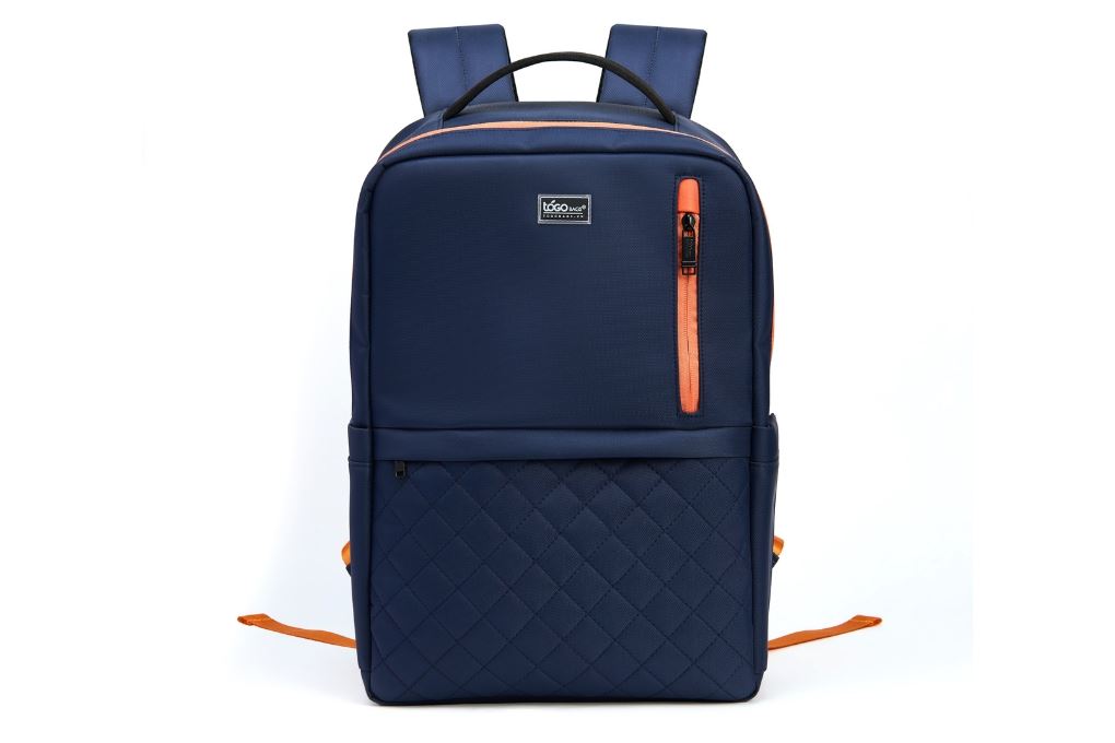 Balo Laptop 15.6 inch Togo TGB11 Màu Xanh đen - Đỏ cam
