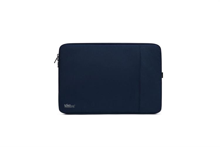 Túi chống sốc Laptop 15.6 inch Togo Kéo Ngang có Ngăn Phụ Màu Xanh Navy