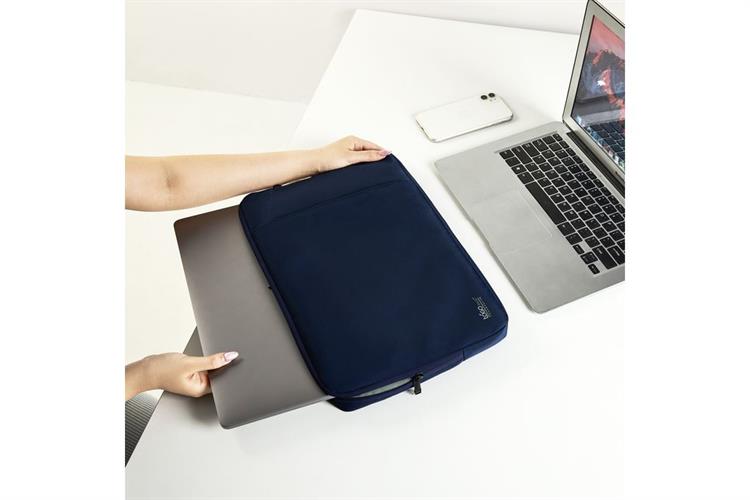 Túi chống sốc Laptop 15.6 inch Togo Kéo Ngang có Ngăn Phụ Màu Xanh Navy
