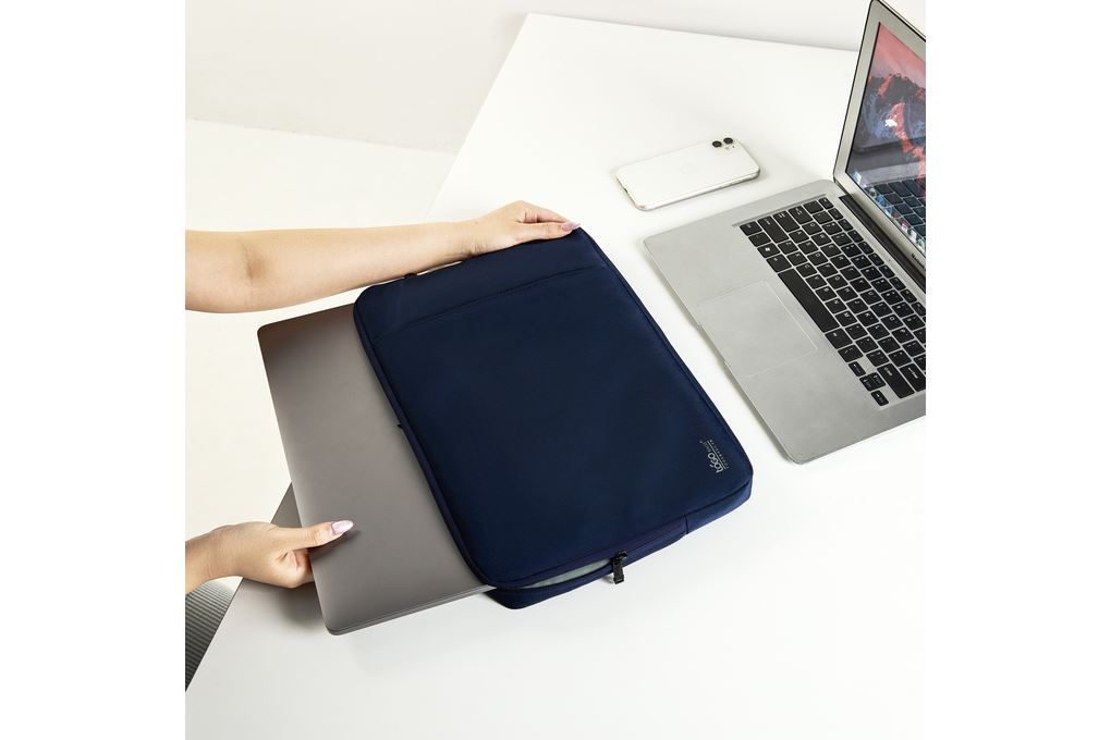 Túi chống sốc Laptop 15.6 inch Togo Kéo Ngang có Ngăn Phụ Màu Xanh Navy