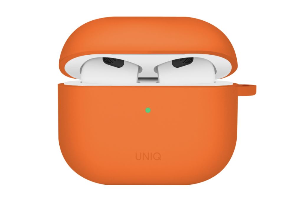 Túi đựng AirPods 4 Silicone PC kèm móc UNIQ Nexo Active Hybrid Màu Cam
