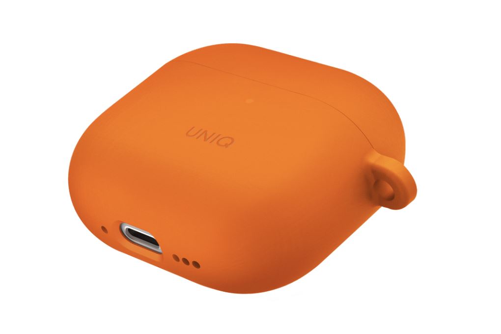 Túi đựng AirPods 4 Silicone PC kèm móc UNIQ Nexo Active Hybrid Màu Cam