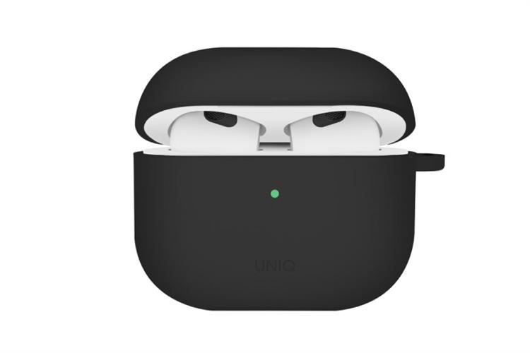 Túi đựng AirPods 4 Silicone PC kèm móc UNIQ Nexo Active Hybrid Màu Đen