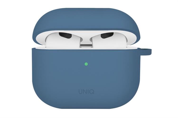 Túi đựng AirPods 4 Silicone PC kèm móc UNIQ Nexo Active Hybrid Màu Xanh Dương