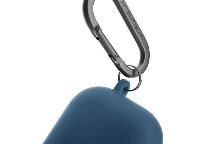 Túi đựng AirPods 4 Silicone PC kèm móc UNIQ Nexo Active Hybrid Màu Xanh Dương