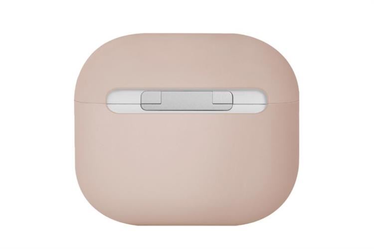 Túi đựng AirPods 4 Silicone PC UNIQ Lino Hybrid Liquid Màu Hồng phấn
