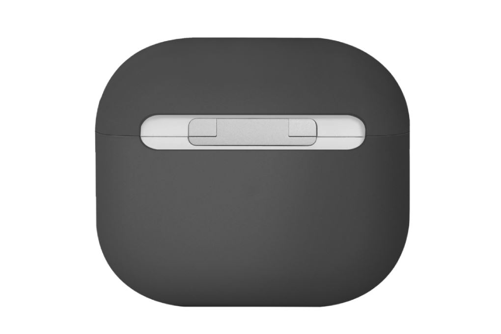 Túi đựng AirPods 4 Silicone PC UNIQ Lino Hybrid Liquid Màu Xám