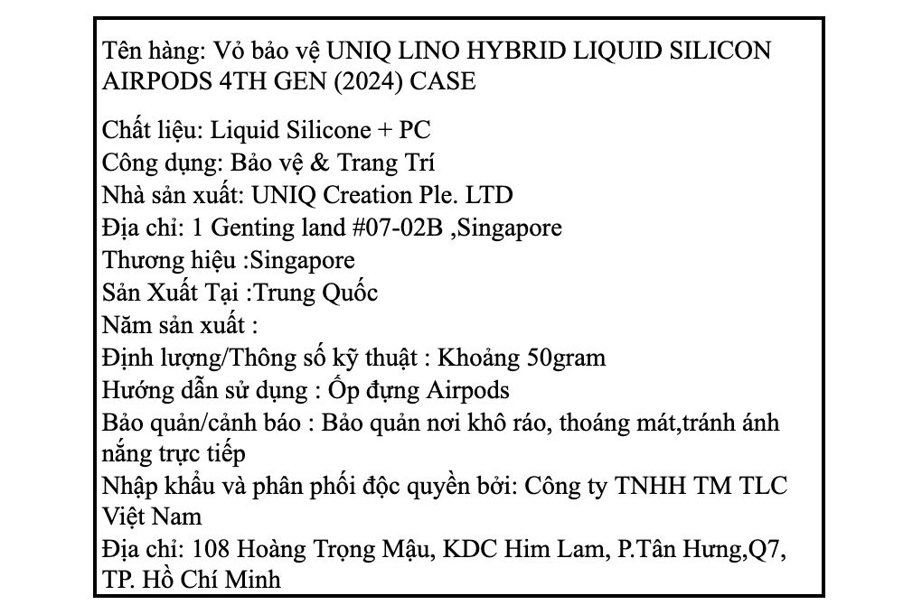 Túi đựng AirPods 4 Silicone PC UNIQ Lino Hybrid Liquid Màu Xám