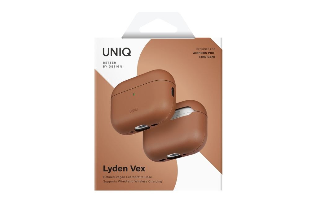 Túi đựng AirPods Pro 3 PU PC UNIQ LYDEN VEX Màu Nâu