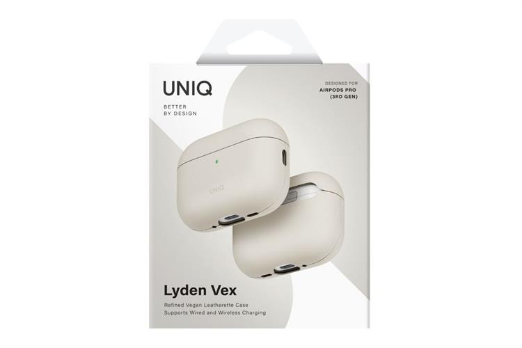 Túi đựng AirPods Pro 3 PU PC UNIQ LYDEN VEX Màu Nâu đất