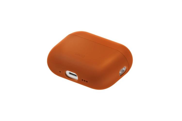 Túi đựng AirPods Pro 3 SILICONE PC UNIQ LINO LIQUID Màu Cam