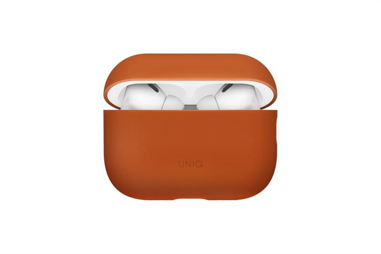 Túi đựng AirPods Pro 3 SILICONE PC UNIQ LINO LIQUID Màu Cam