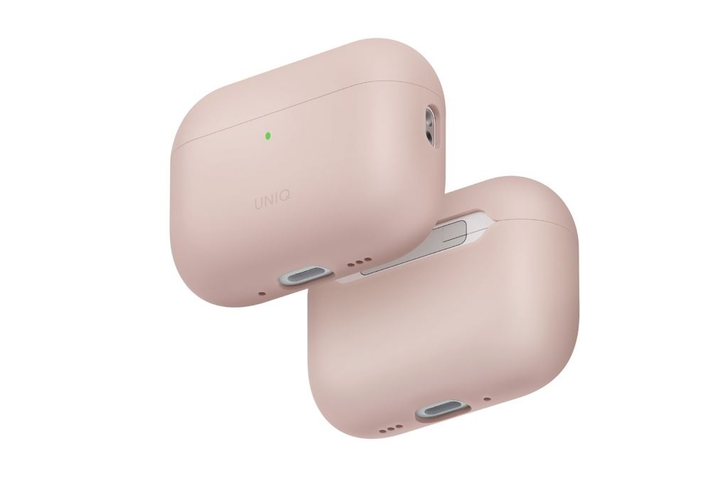 Túi đựng AirPods Pro 3 SILICONE PC UNIQ LINO LIQUID Màu Hồng