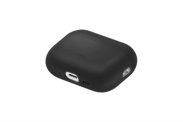 Túi đựng AirPods Pro 3 SILICONE PC UNIQ LINO LIQUID Màu Xám than