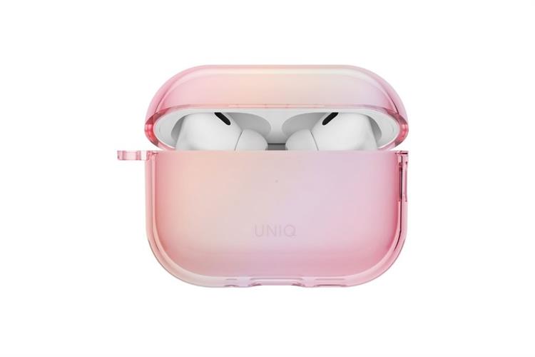 Túi đựng AirPods Pro 3 TPU UNIQ IRIDESCIA Màu Hồng