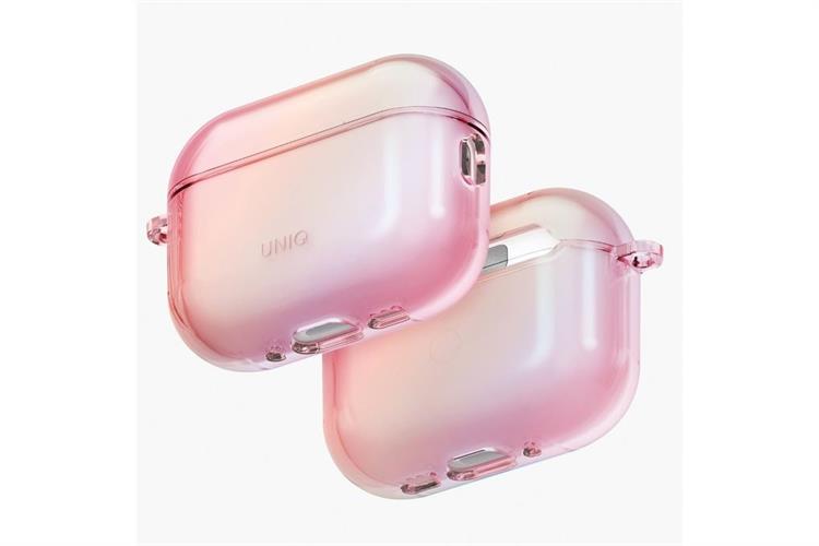 Túi đựng AirPods Pro 3 TPU UNIQ IRIDESCIA Màu Hồng