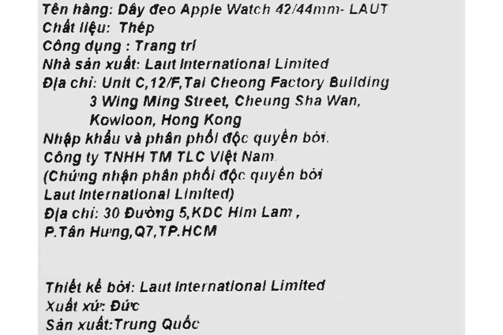 Dây thép không gỉ Apple Watch 44mm Laut Steel Loop - 9