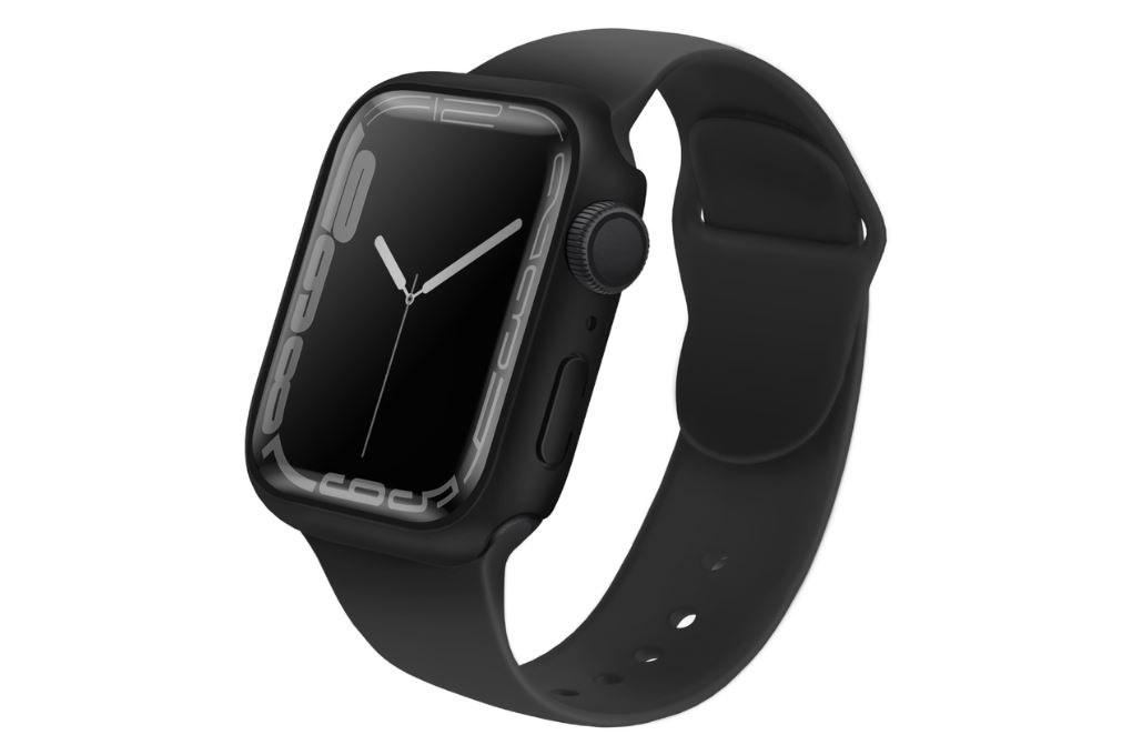 Ốp kính cường lực bảo vệ Apple Watch 41mm UniQ Legion Đen