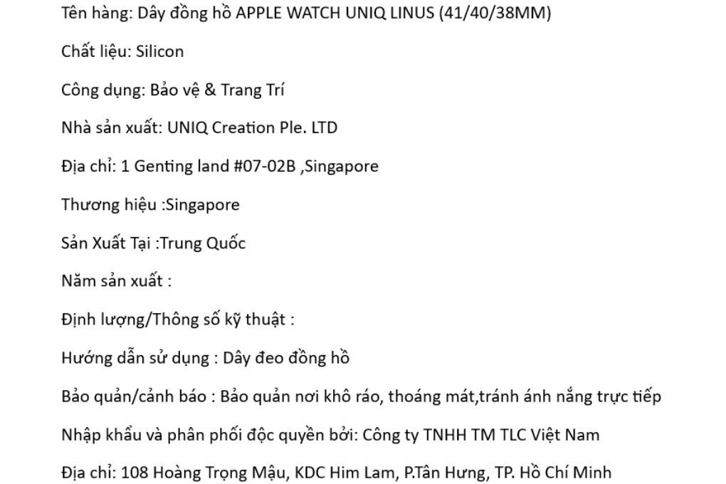 Dây silicone Apple Watch mặt 41/40/38mm UNIQ LINUS AIROSOFT - 4