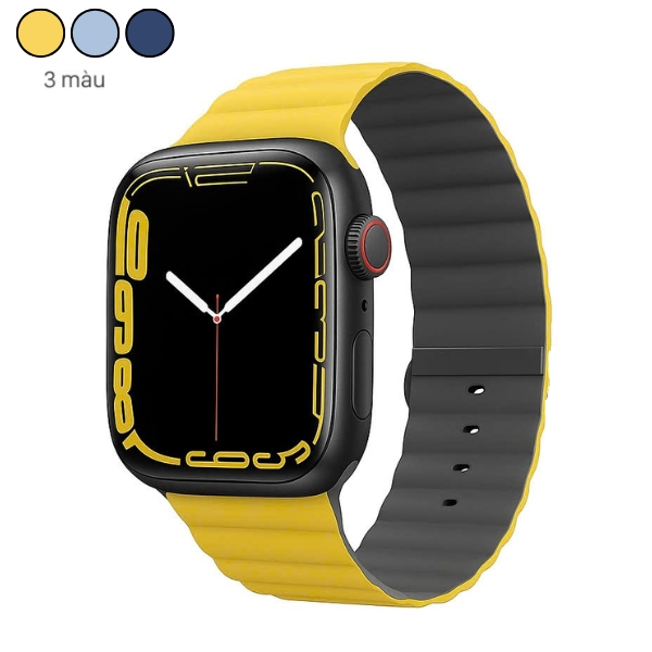 Dây silicone Apple Watch 45/44/42mm UniQ-Revix Reversible Magnetic