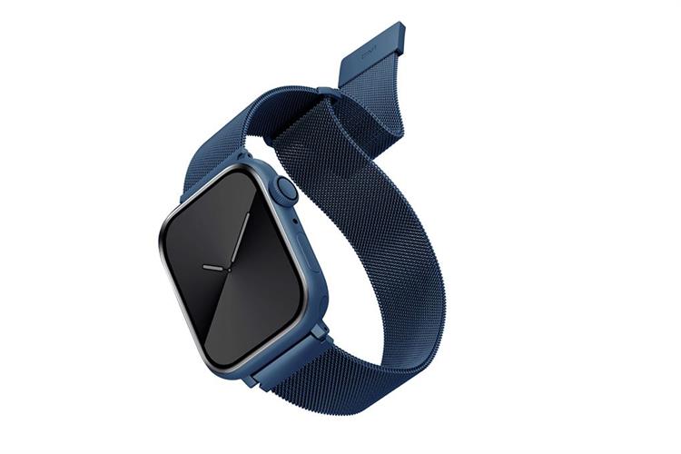 Dây thép không gỉ Apple Watch 41/40/38mm UniQ-Dante Mesh Steel Màu Xanh Dương