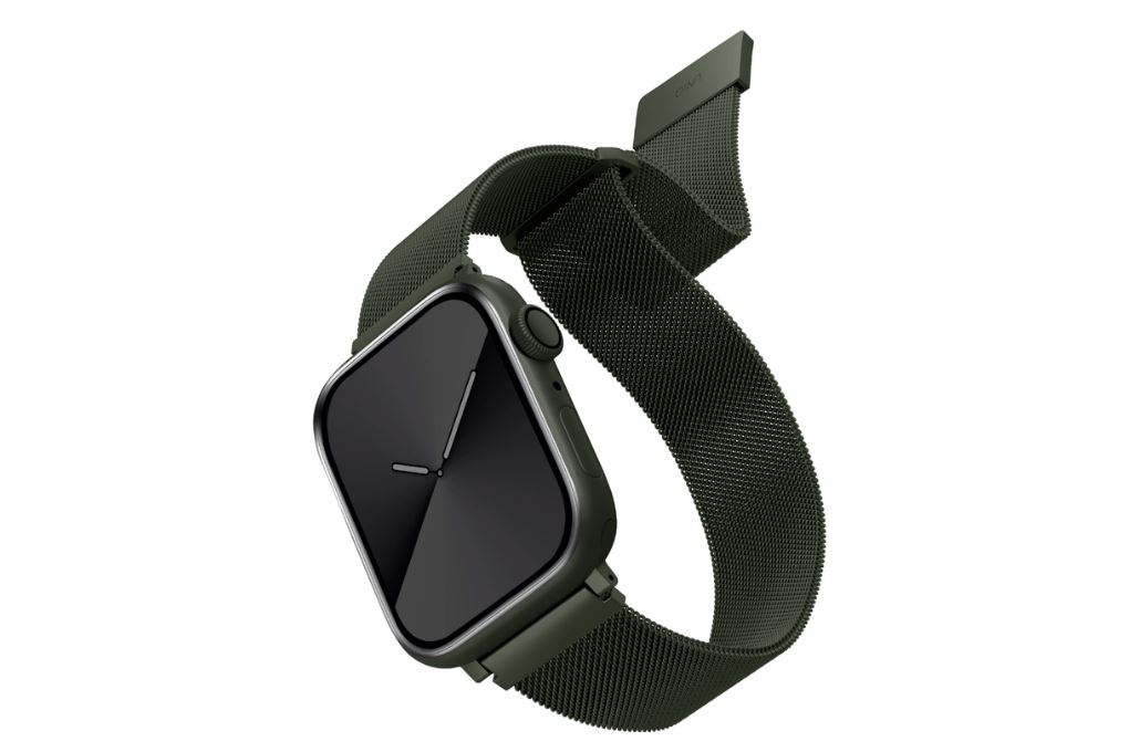 Dây thép không gỉ Apple Watch 41/40/38mm UniQ-Dante Mesh Steel Màu Xanh lá