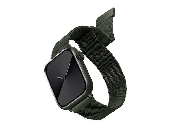 Dây thép không gỉ Apple Watch 41/40/38mm UniQ-Dante Mesh Steel Màu Xanh lá
