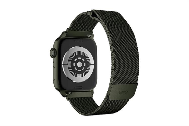 Dây thép không gỉ Apple Watch 41/40/38mm UniQ-Dante Mesh Steel Màu Xanh lá