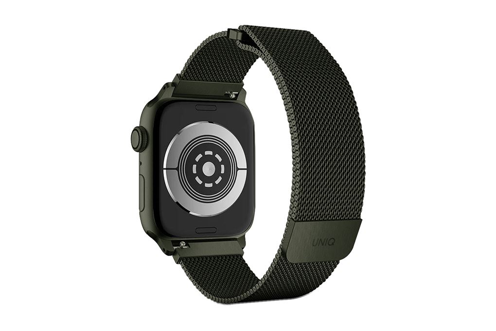 Dây thép không gỉ Apple Watch 41/40/38mm UniQ-Dante Mesh Steel Màu Xanh lá