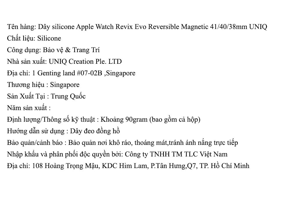 Dây silicone Apple Watch Revix Evo Reversible Magnetic mặt 41/40/38mm UNIQ - 4