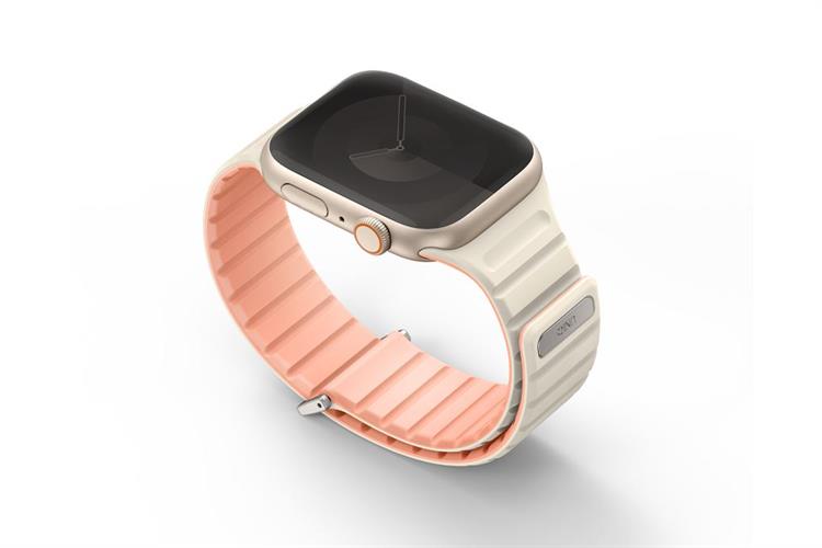 Dây silicone Apple Watch Revix Evo Reversible Magnetic mặt 41/40/38mm UNIQ Màu Hồng