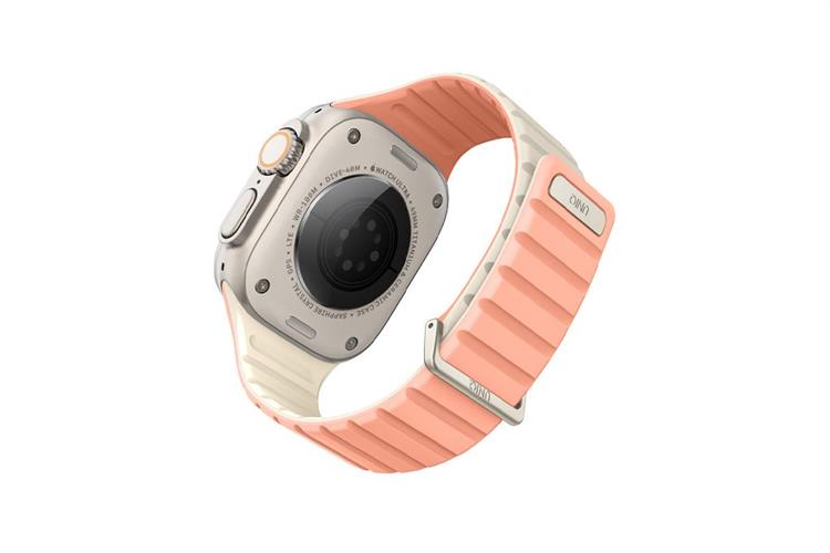 Dây silicone Apple Watch Revix Evo Reversible Magnetic mặt 41/40/38mm UNIQ Màu Hồng
